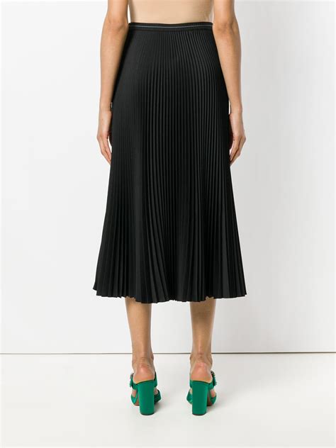 prada maxi skirt|Prada pleated midi skirt.